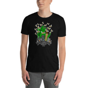 Fresno Skateboard Salvage meets Godzilla - Short-Sleeve Unisex T-Shirt - Image 7