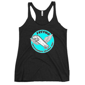 FSS Turquoise Dot Logo Women's Racerback Tank