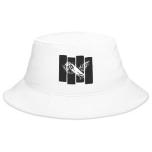 FSS Black Flag Bucket Hat - White